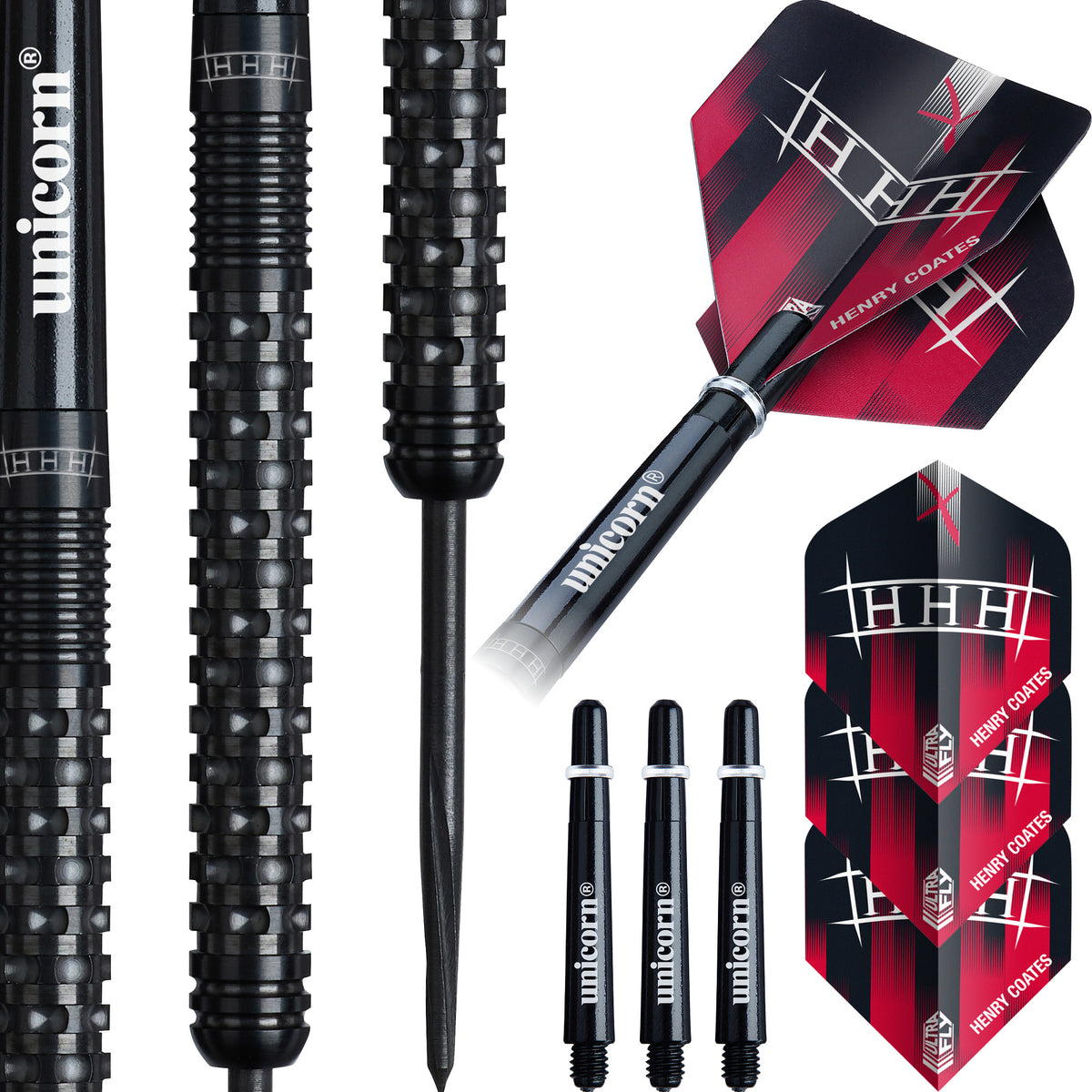 Unicorn Henry Coates Phase 2 Steel Tip Dart 90% Tungsten - 22g