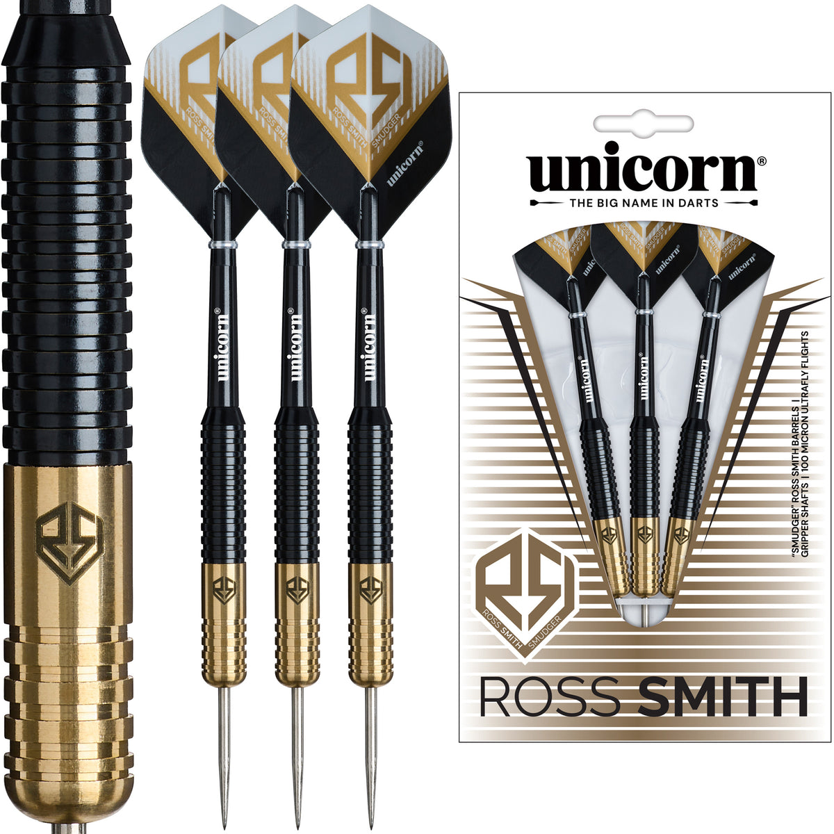 Unicorn Ross Smith Brass Steel Tip Darts