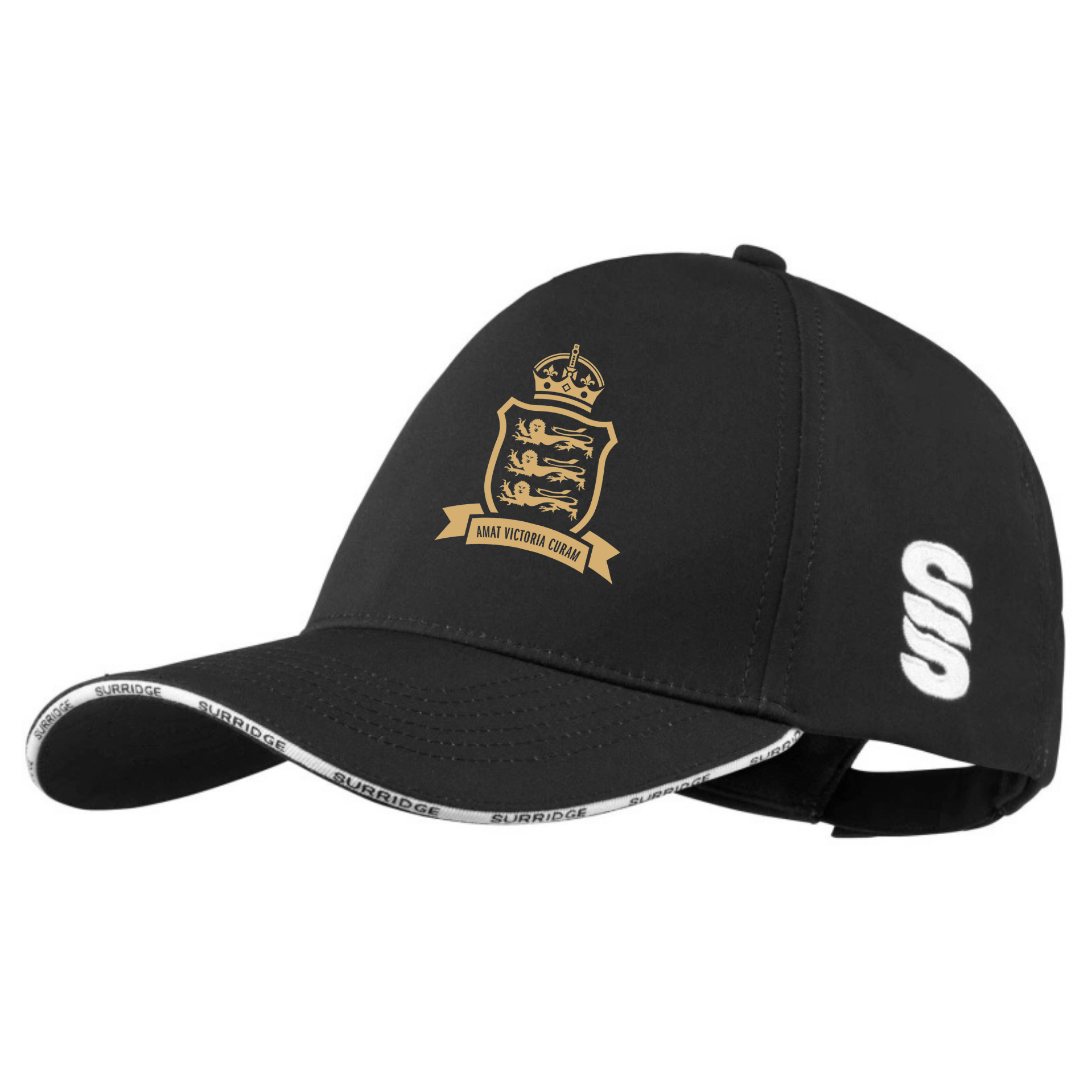 Victoria College Team Playing Cricket Baseball Cap - Black