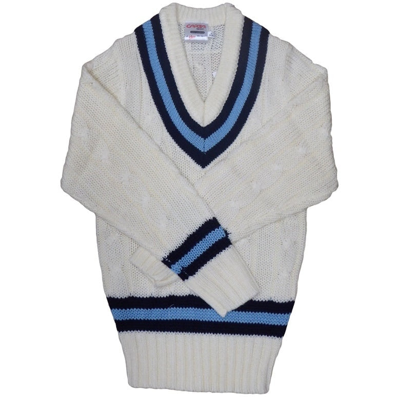 Cricket Sweater Navy/Sky Junior