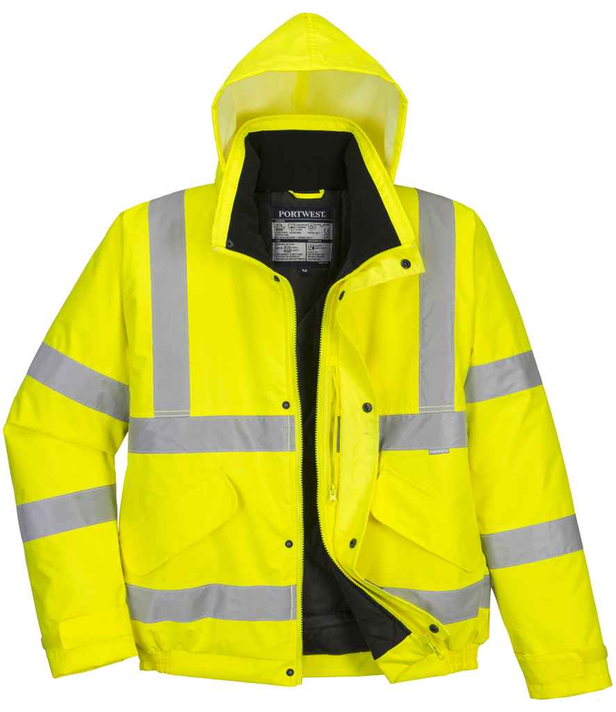 Portwest Hi-Vis Bomber Jacket - Yellow