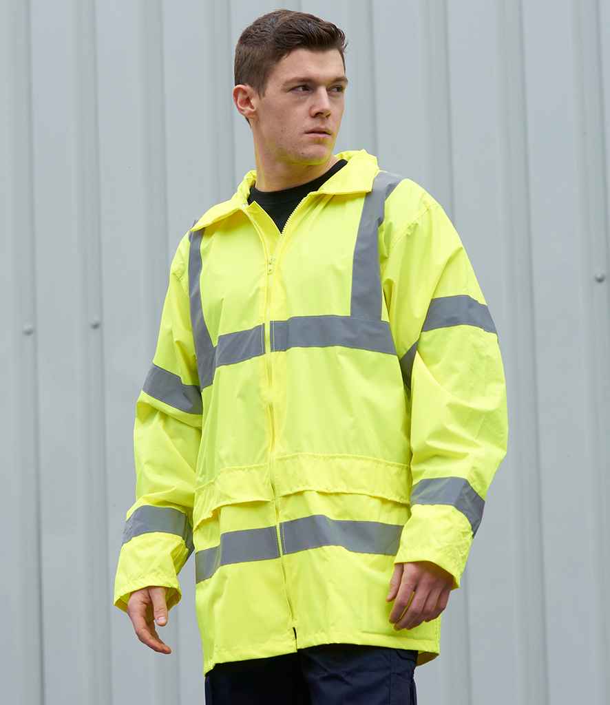 Portwest Hi-Vis Rain Jacket - Yellow