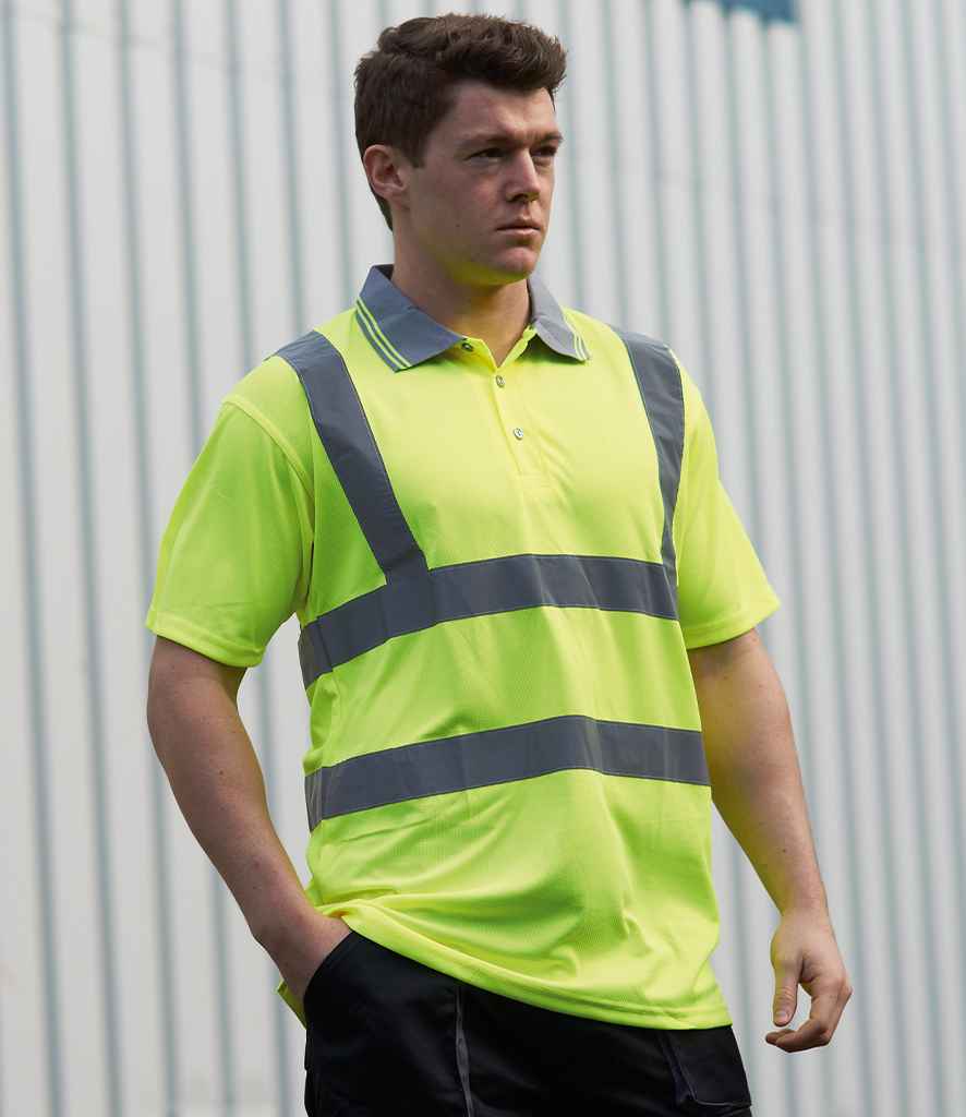 Portwest Hi-Vis Polo Shirt - Yellow