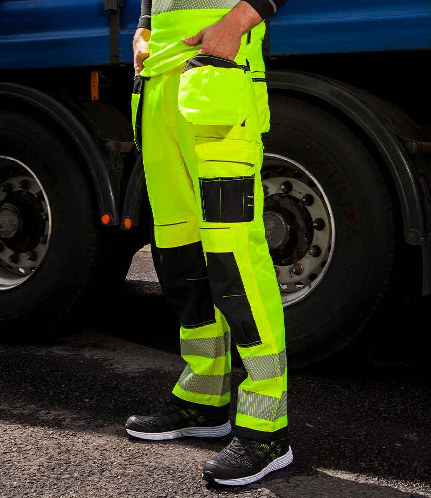 Portwest PW3 Hi-Vis Trousers - Yellow/Black
