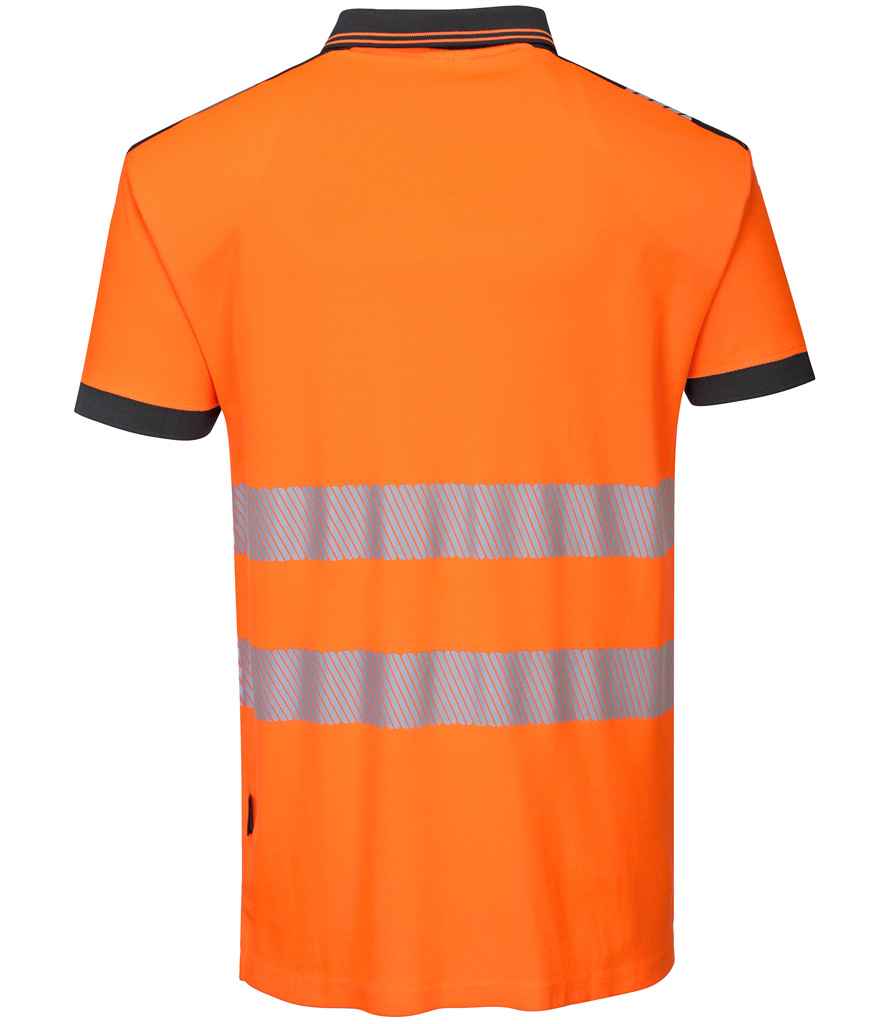 Portwest PW3 Hi-Vis Polo Shirt - Orange/Black