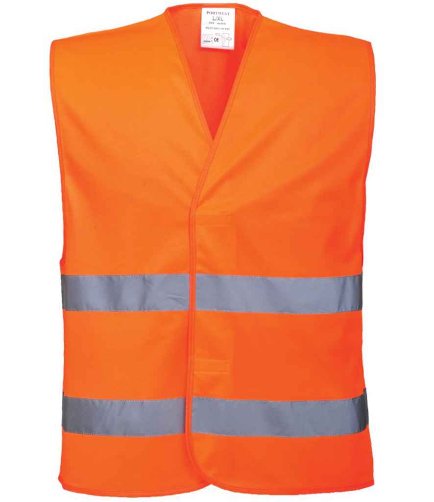 Portwest Hi-Vis Two Band Vest - Orange
