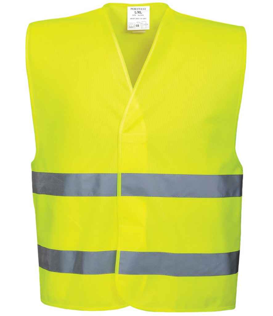 Portwest Hi-Vis Two Band Vest - Yellow