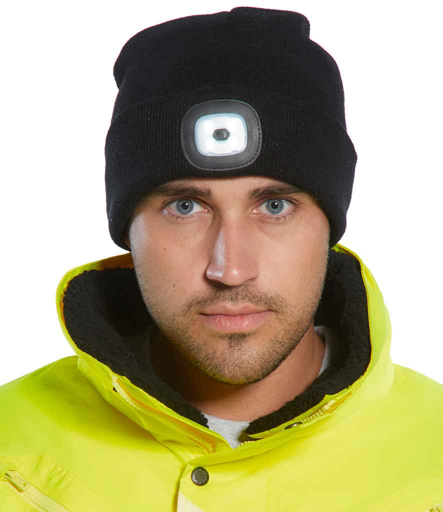 Portwest LED Head Light Beanie - Black