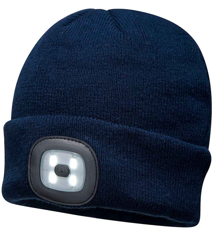 Portwest LED Head Light Beanie - Navy