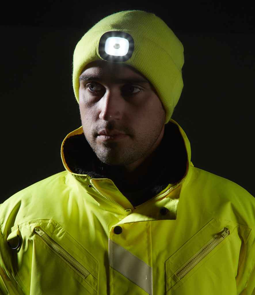 Portwest LED Head Light Beanie - Yellow
