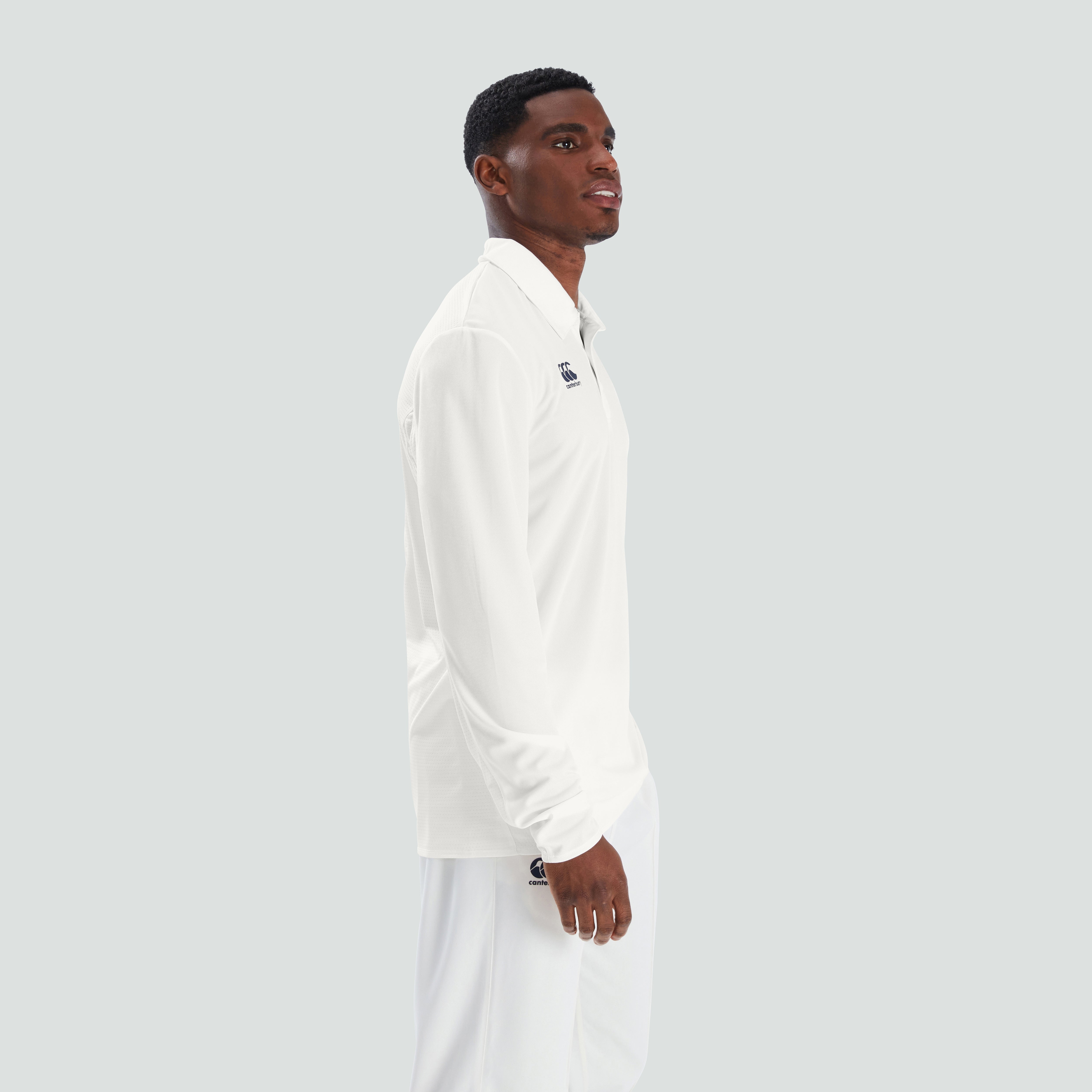Canterbury Adult Male Cricket Performance Polo - Regular Long Sleeve