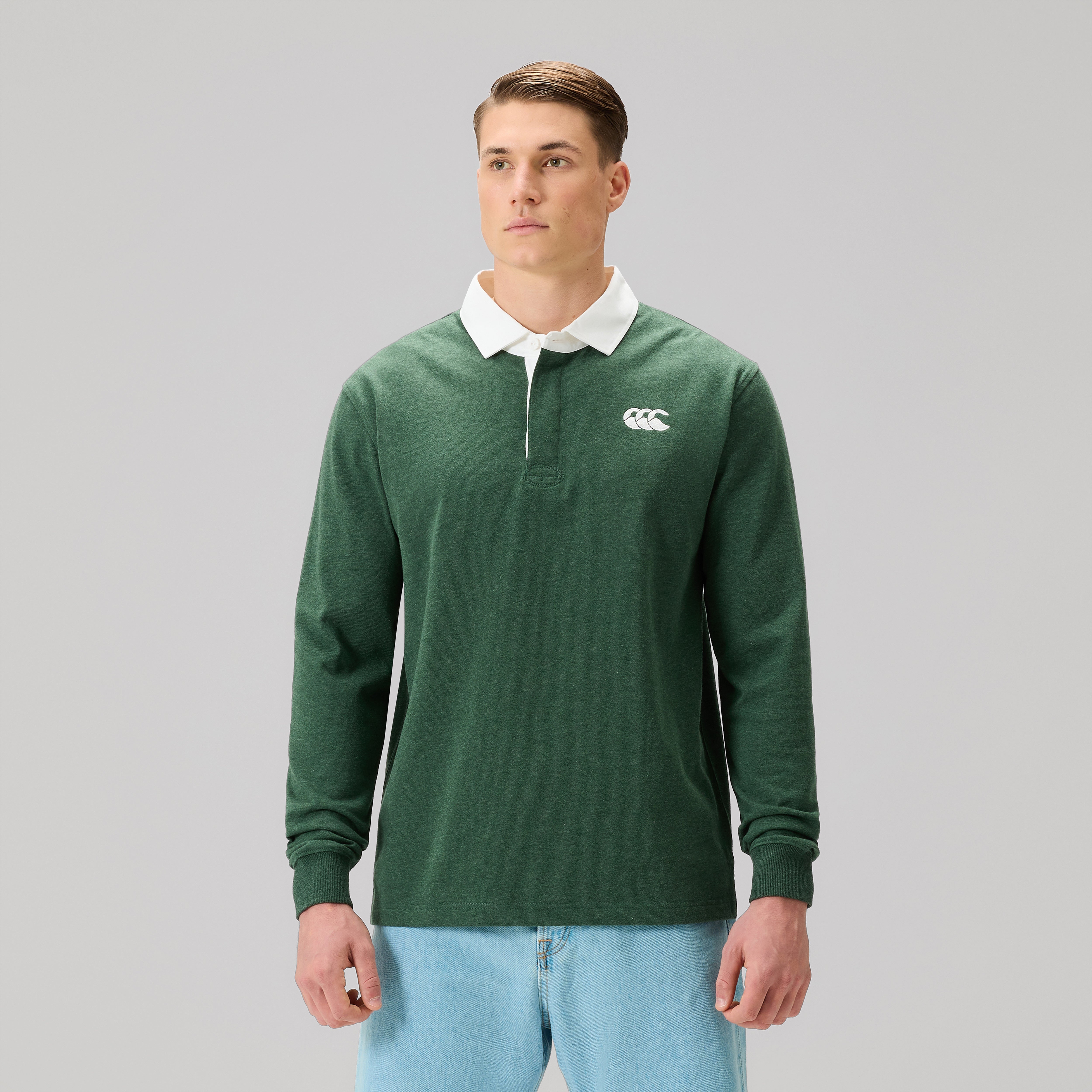 Canterbury Solid Dye Rugby Jersey Adult Male Green