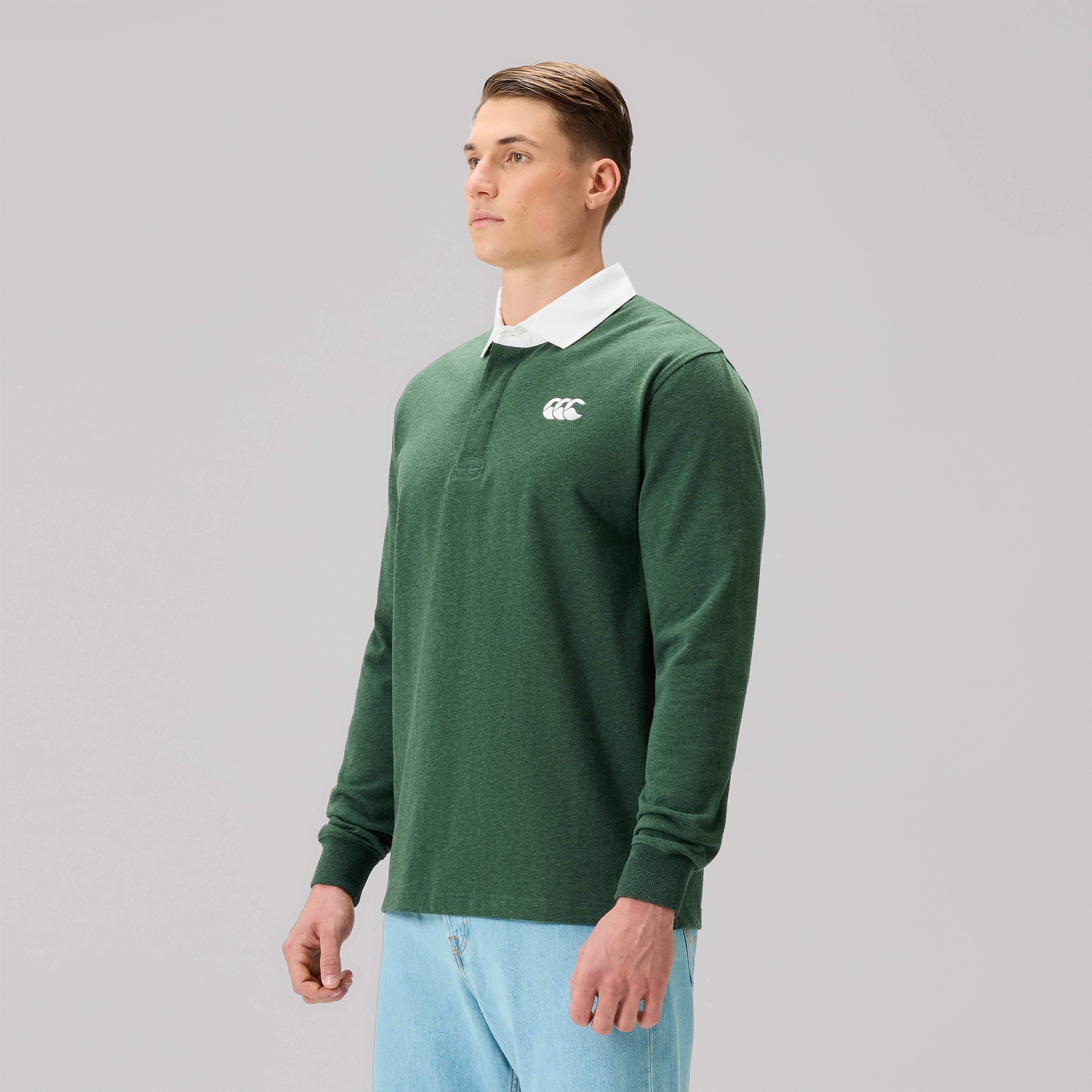 Canterbury Solid Dye Rugby Jersey Adult Male Green