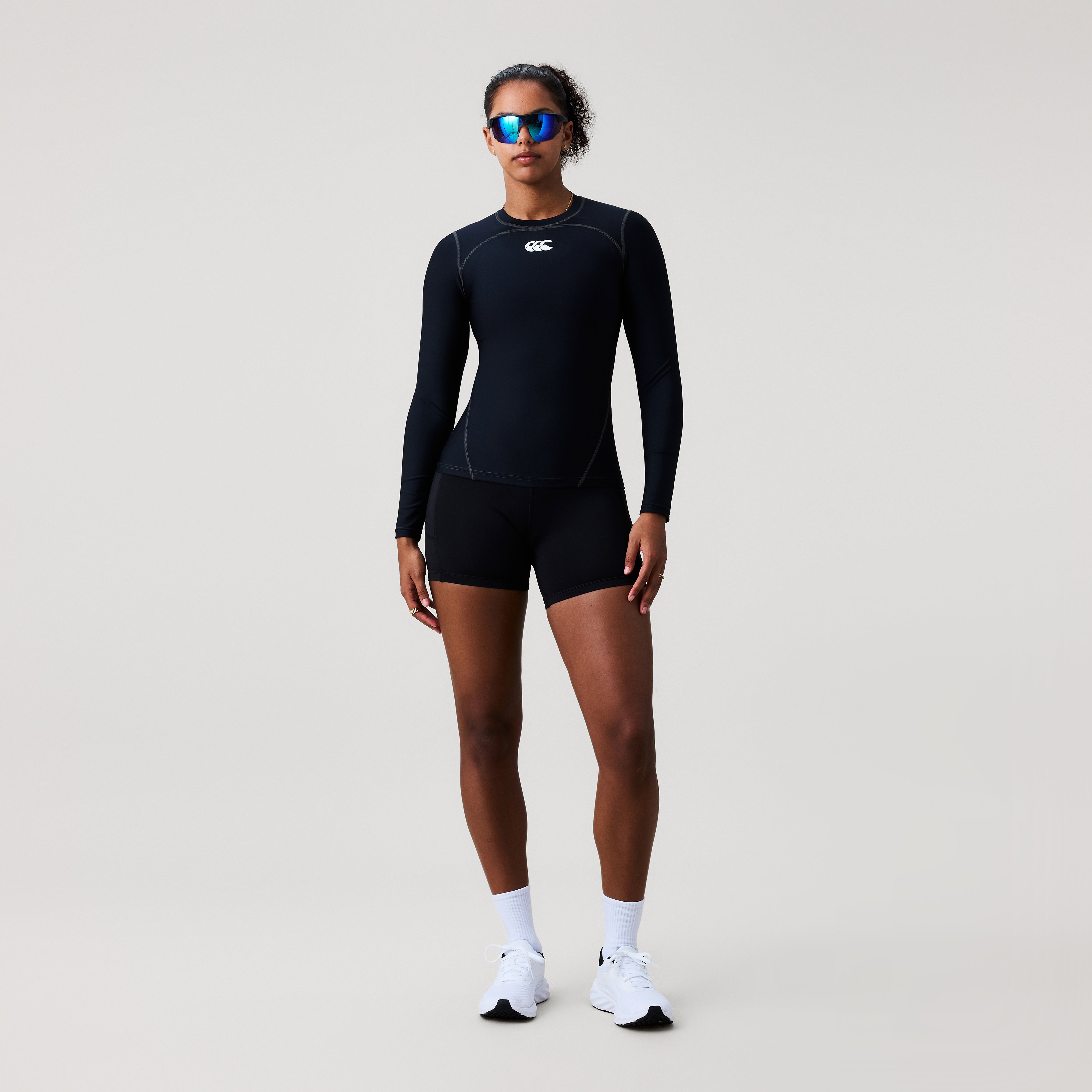 Canterbury Baselayer L/S Top Adult Female Black/white