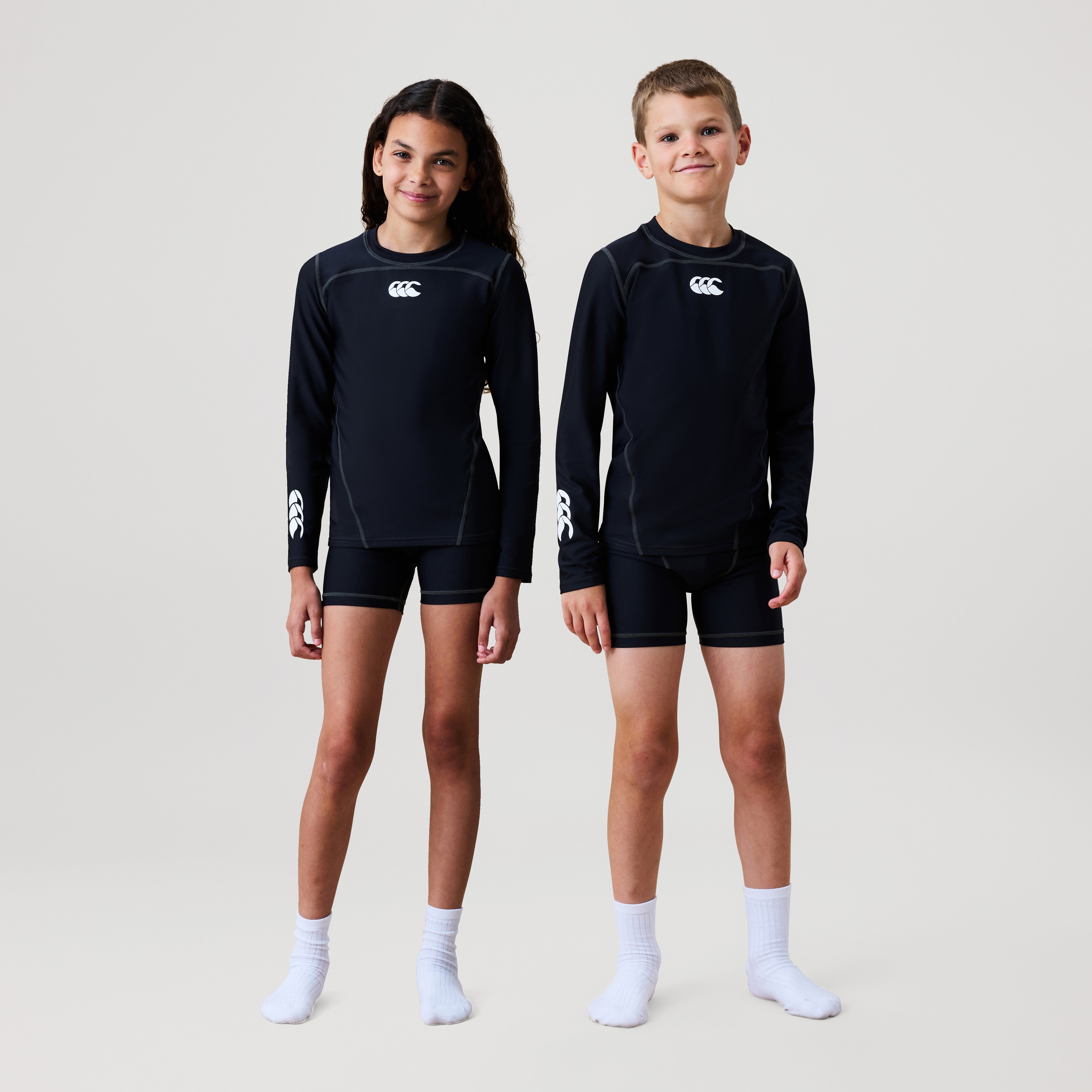 Canterbury Baselayer L/S Top Junior Unisex Black/white