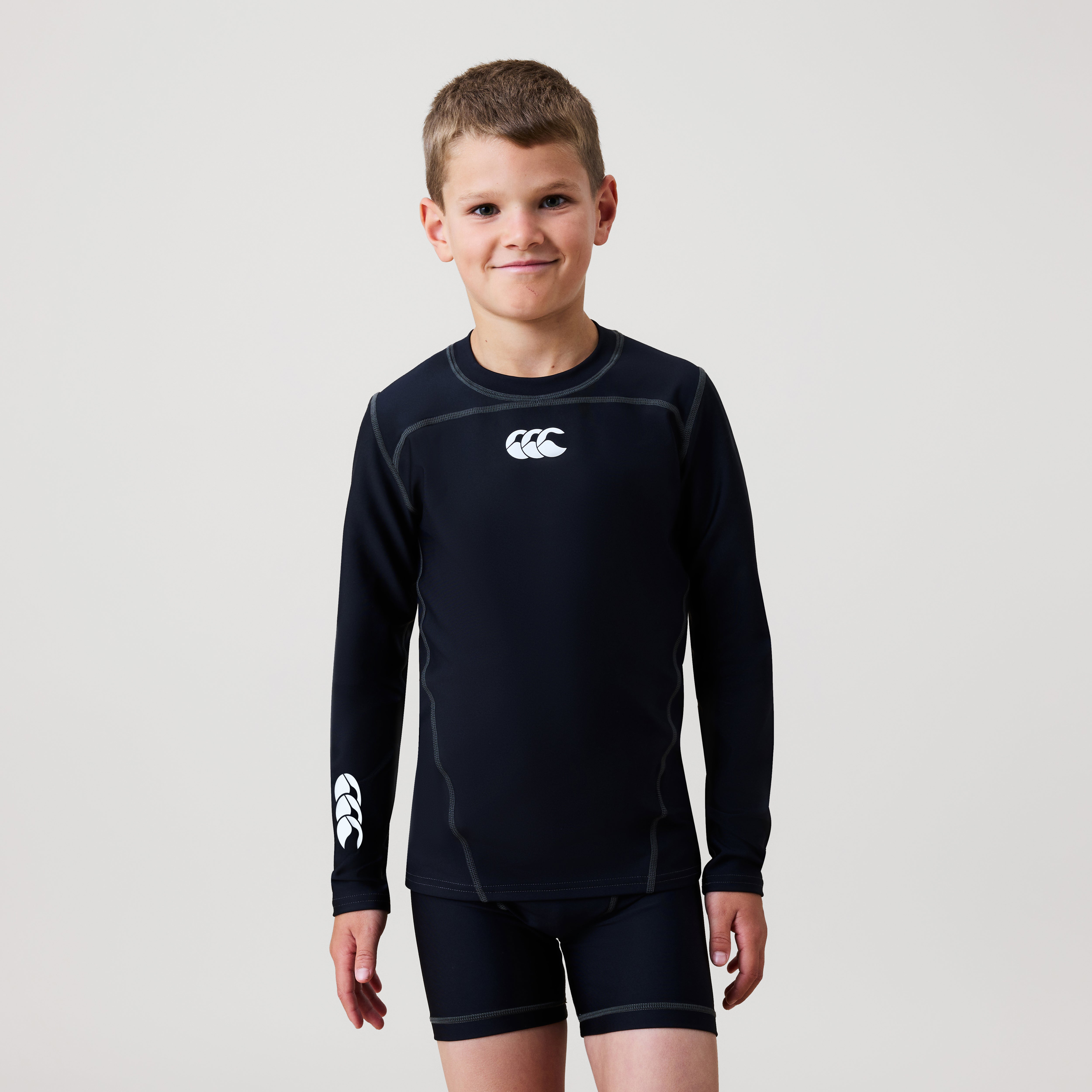 Canterbury Baselayer L/S Top Junior Unisex Black/white
