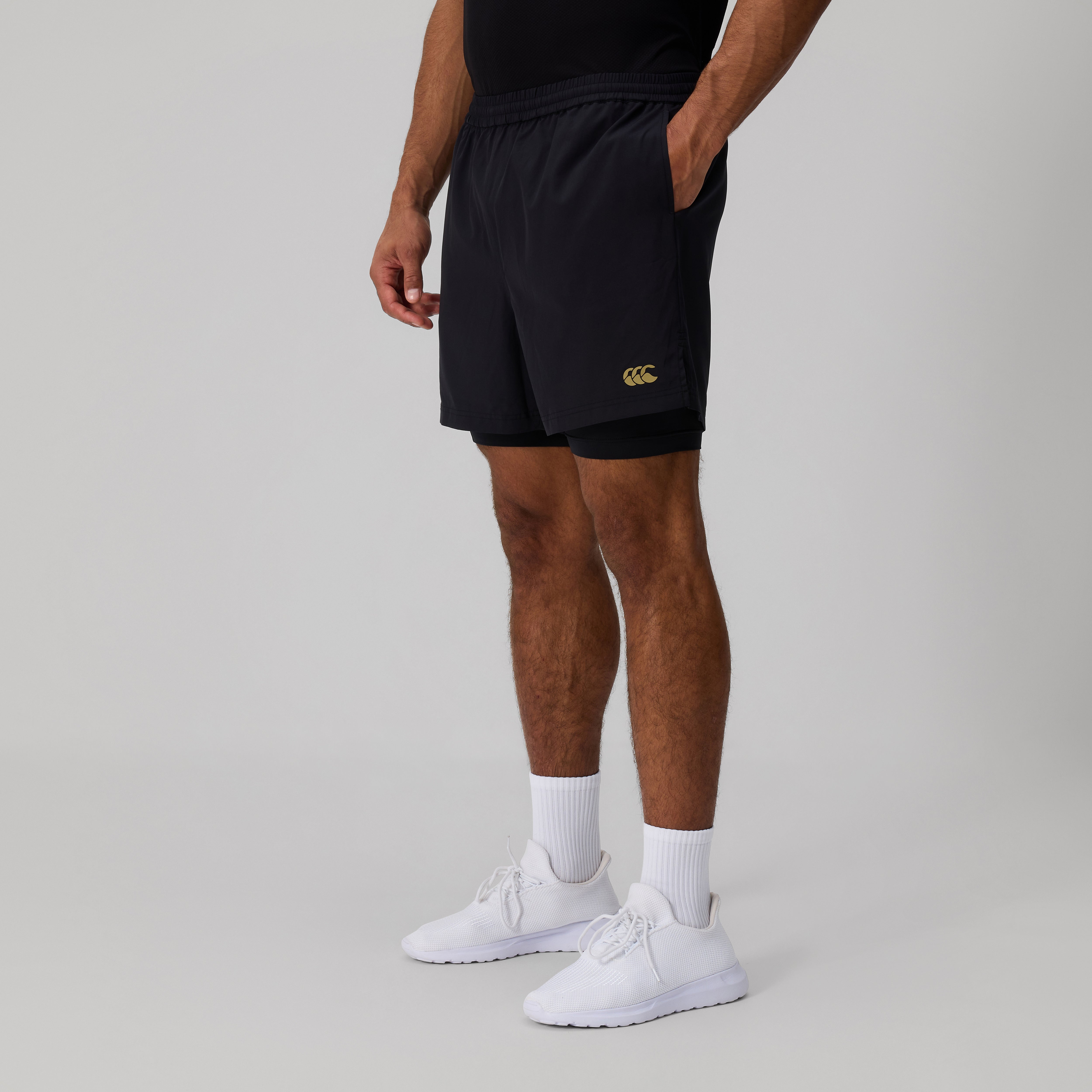 Canterbury Tempo 2-in-1 Short Am Blk