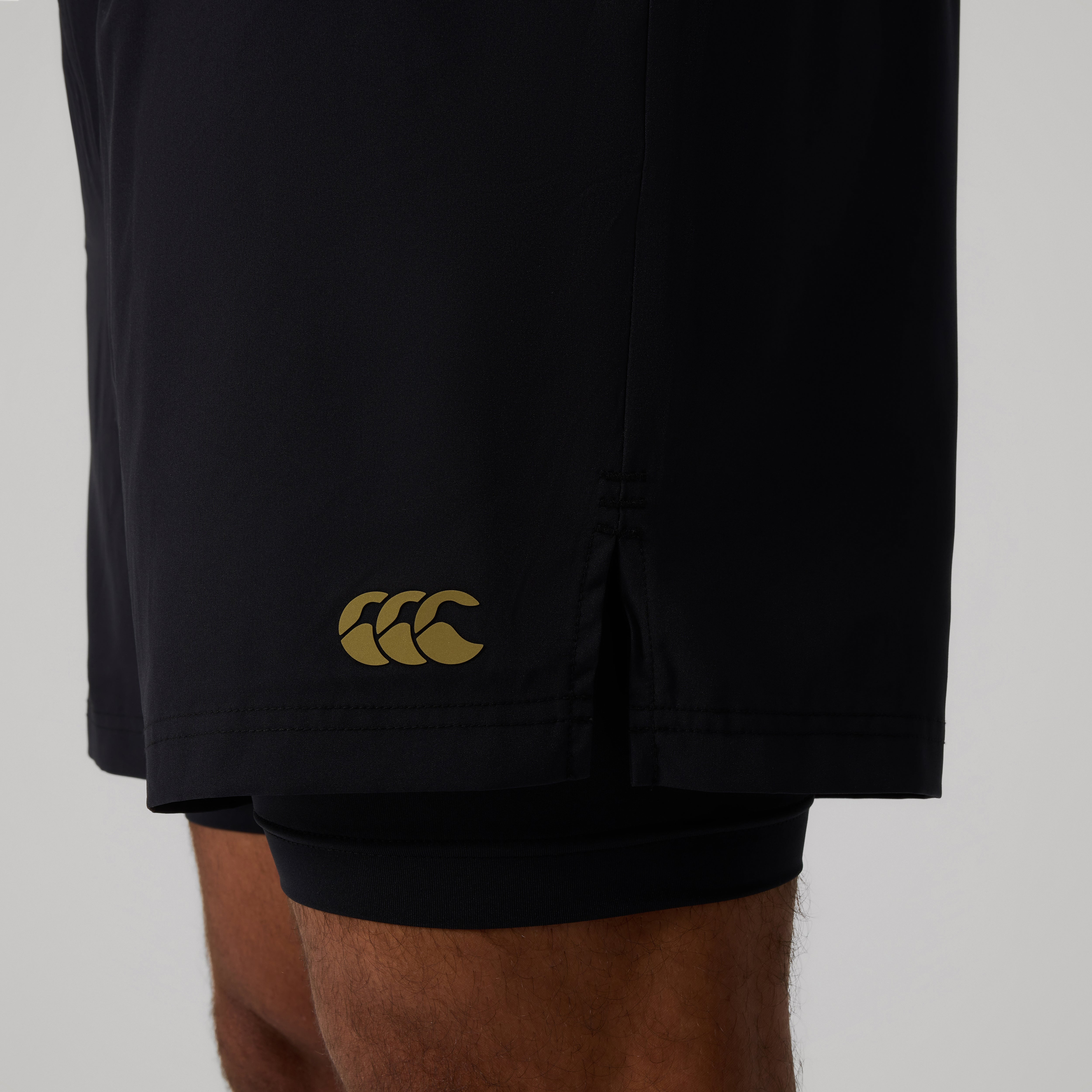 Canterbury Tempo 2-in-1 Short Am Blk