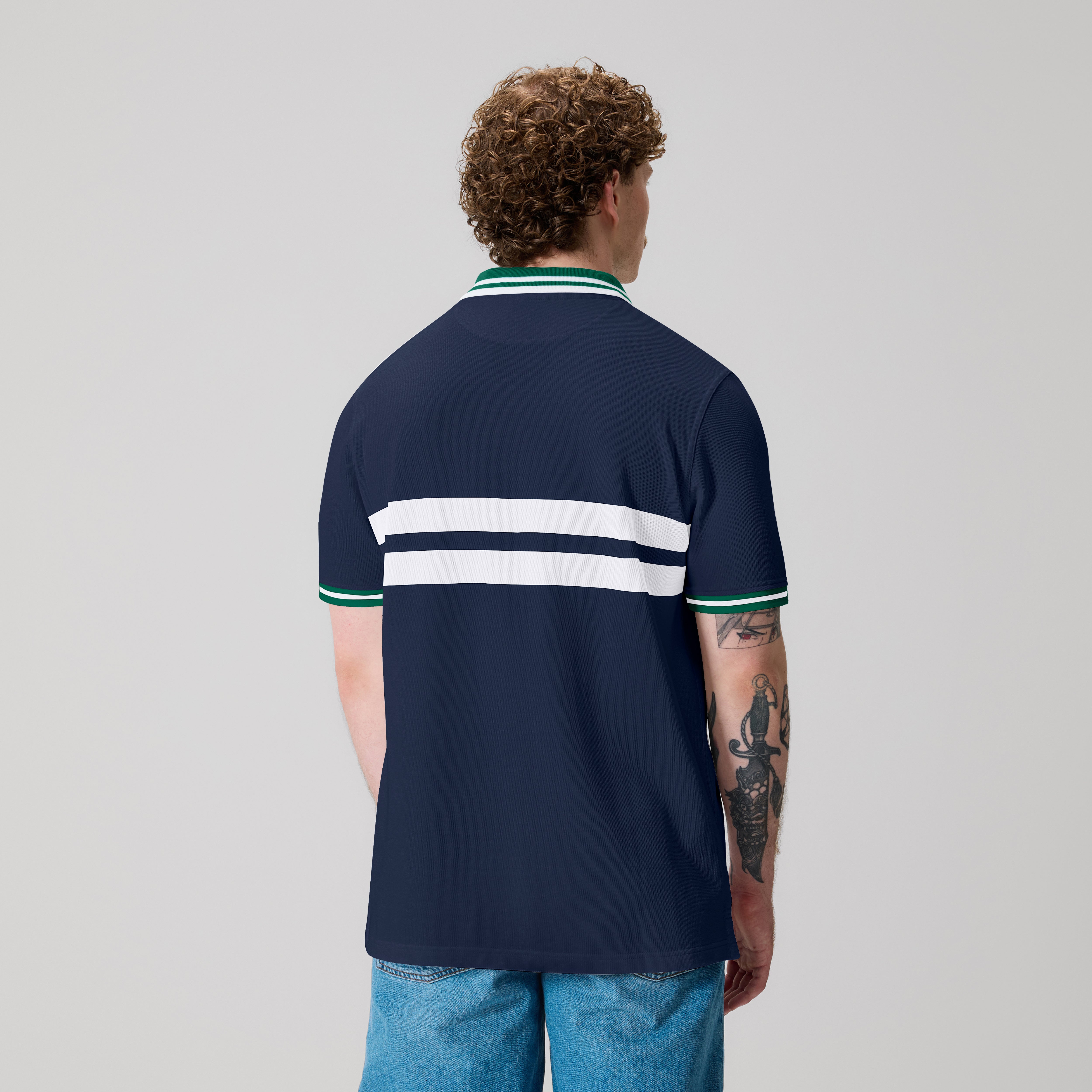 Canterbury Men's Chest Stripe Polo Nvy