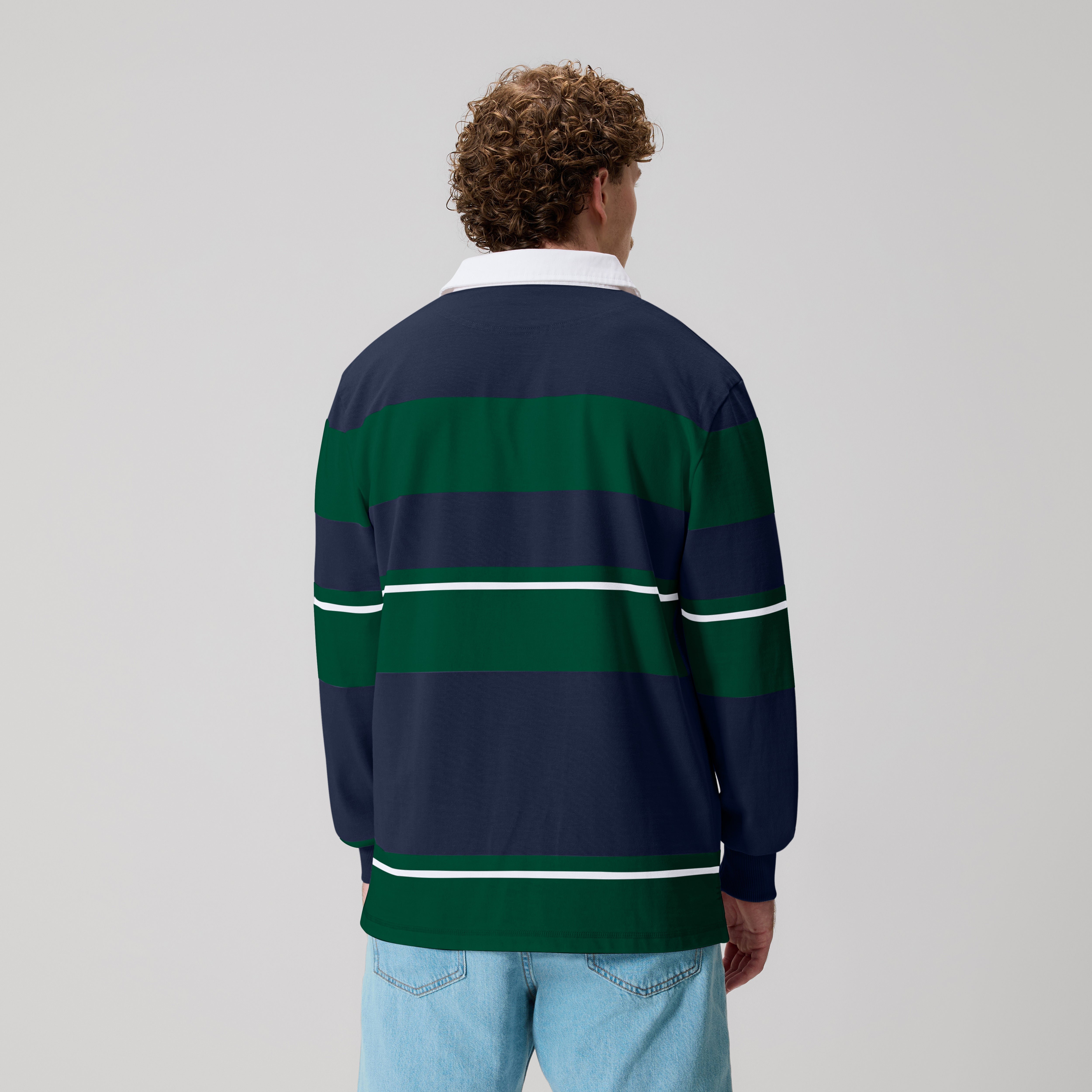 Canterbury Men's Multi Stripe Rugby Jersey Nvy