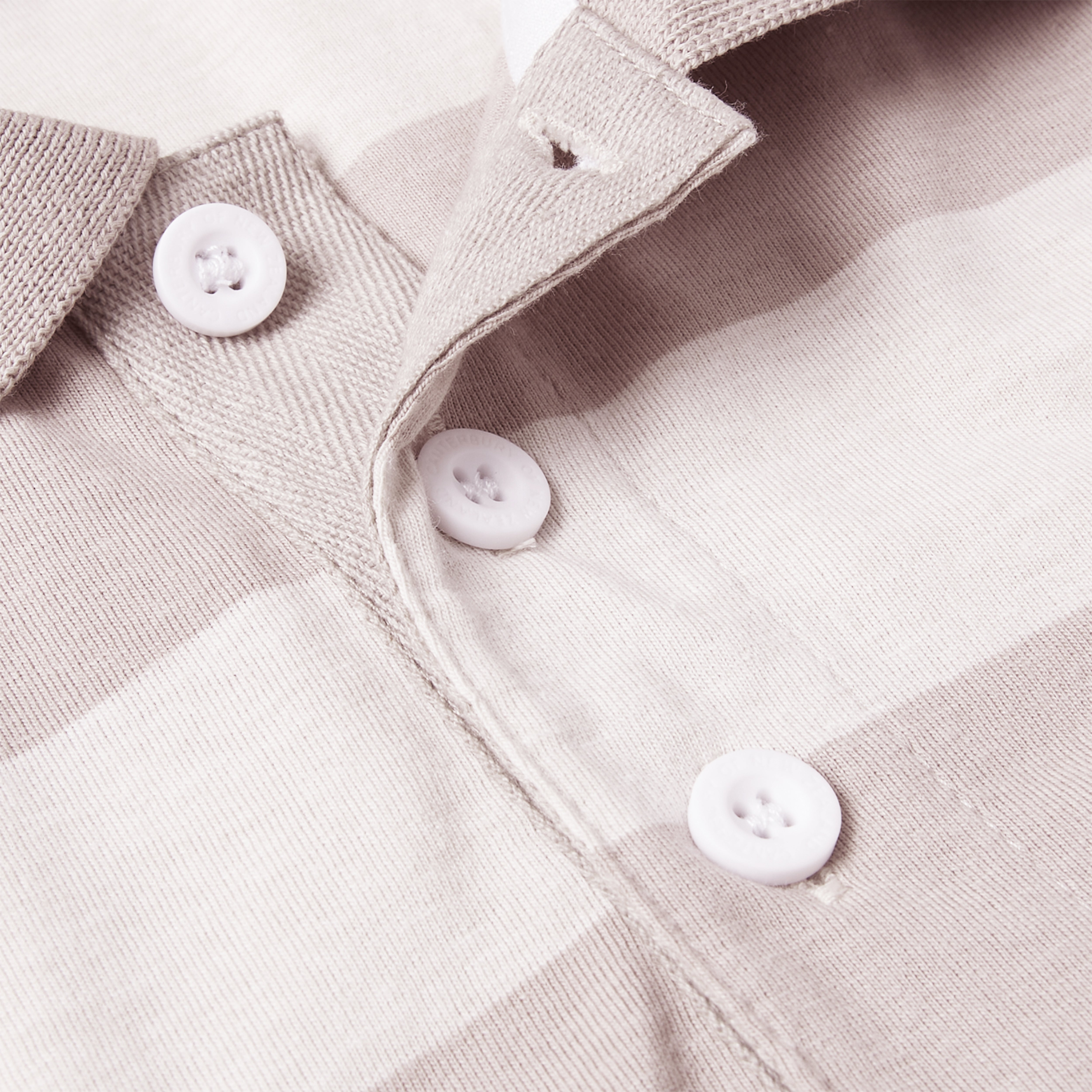 Canterbury Yarn Stripe Polo Moonbeam
