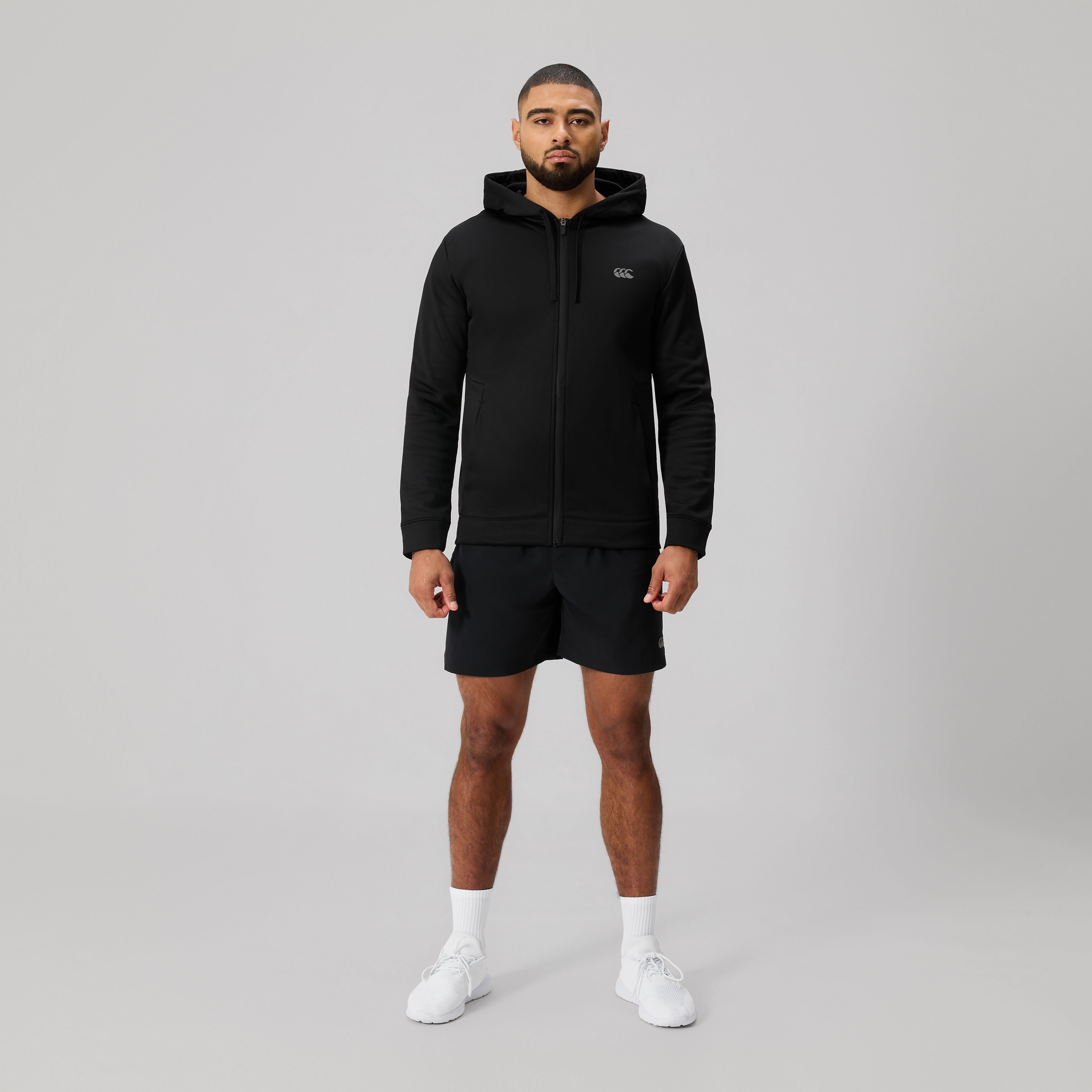 Canterbury Tempo Knit Full Zip Hoodie Adult Male Black