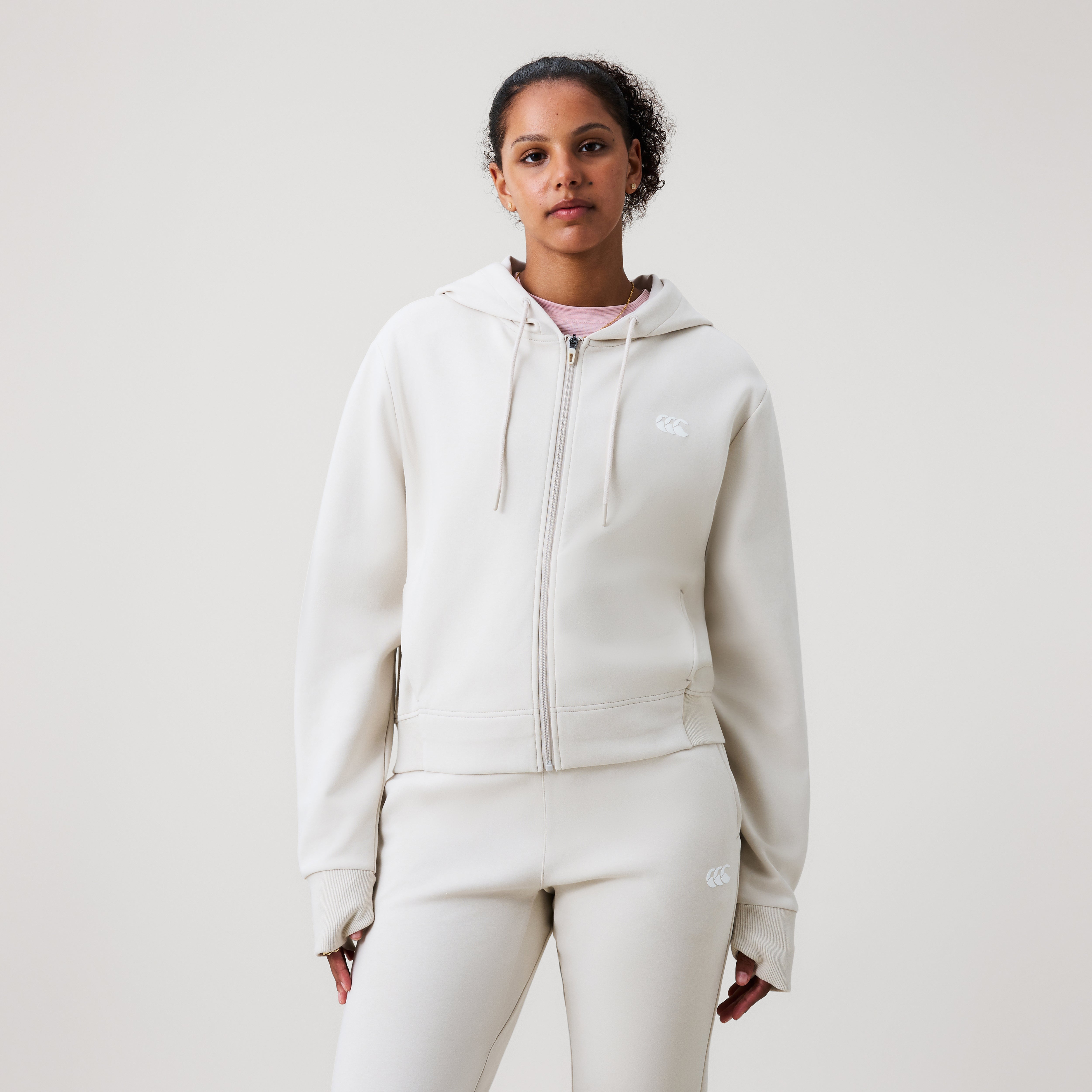 Canterbury Tempo+ Fz Hoodie Adult Female Grey/white