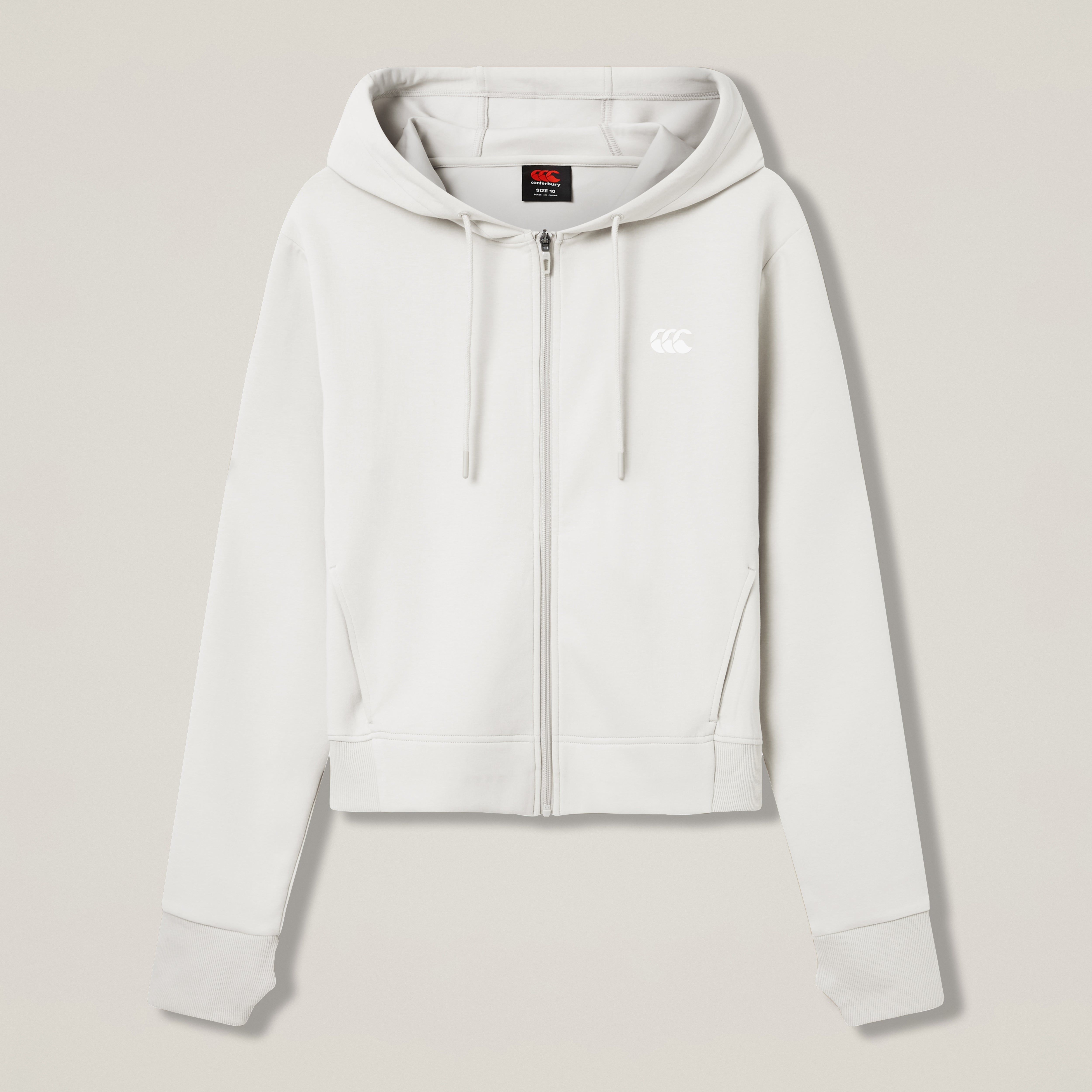Canterbury Tempo+ Fz Hoodie Adult Female Grey/white