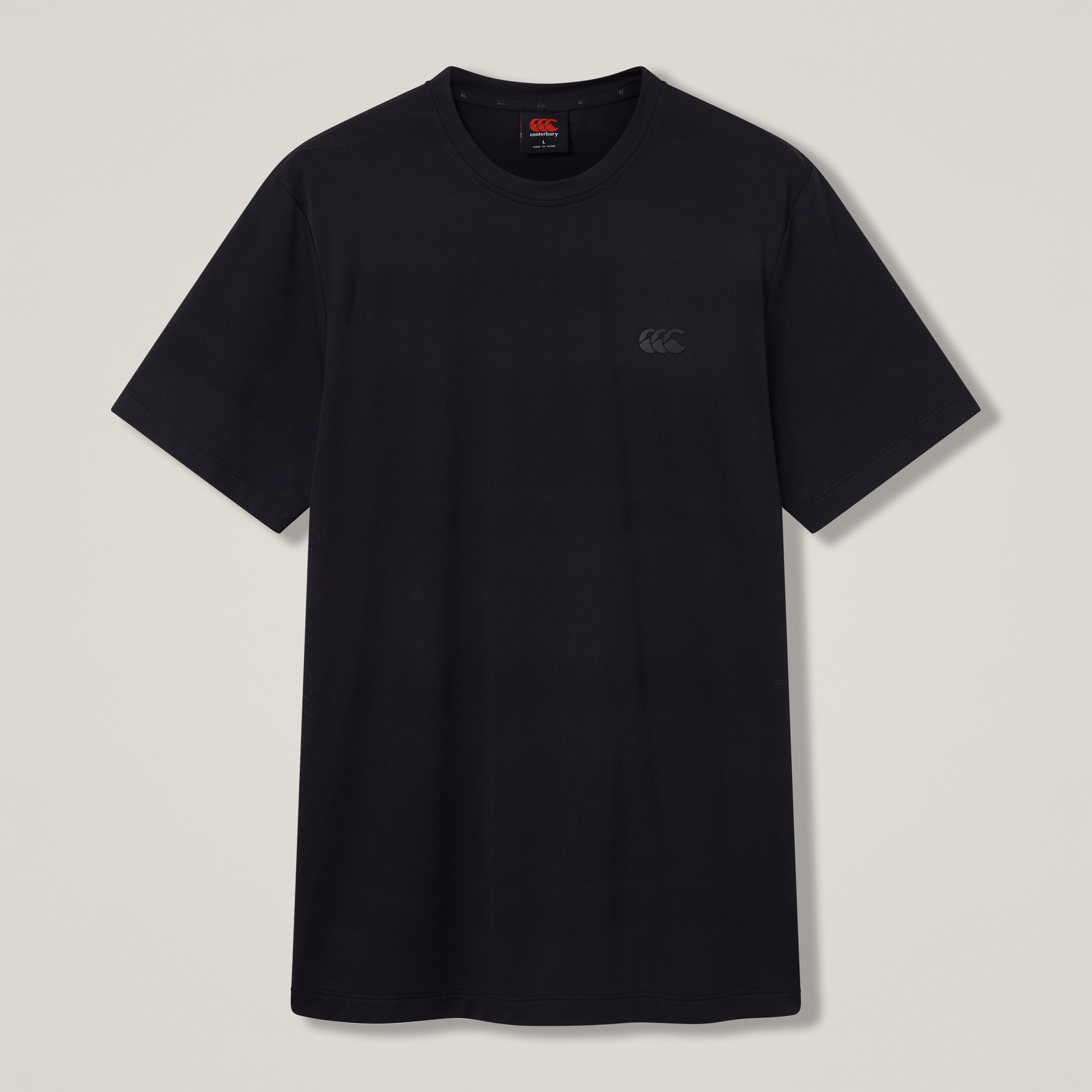 Canterbury Everest Knit Tech T-shirt Adult Male Black/black