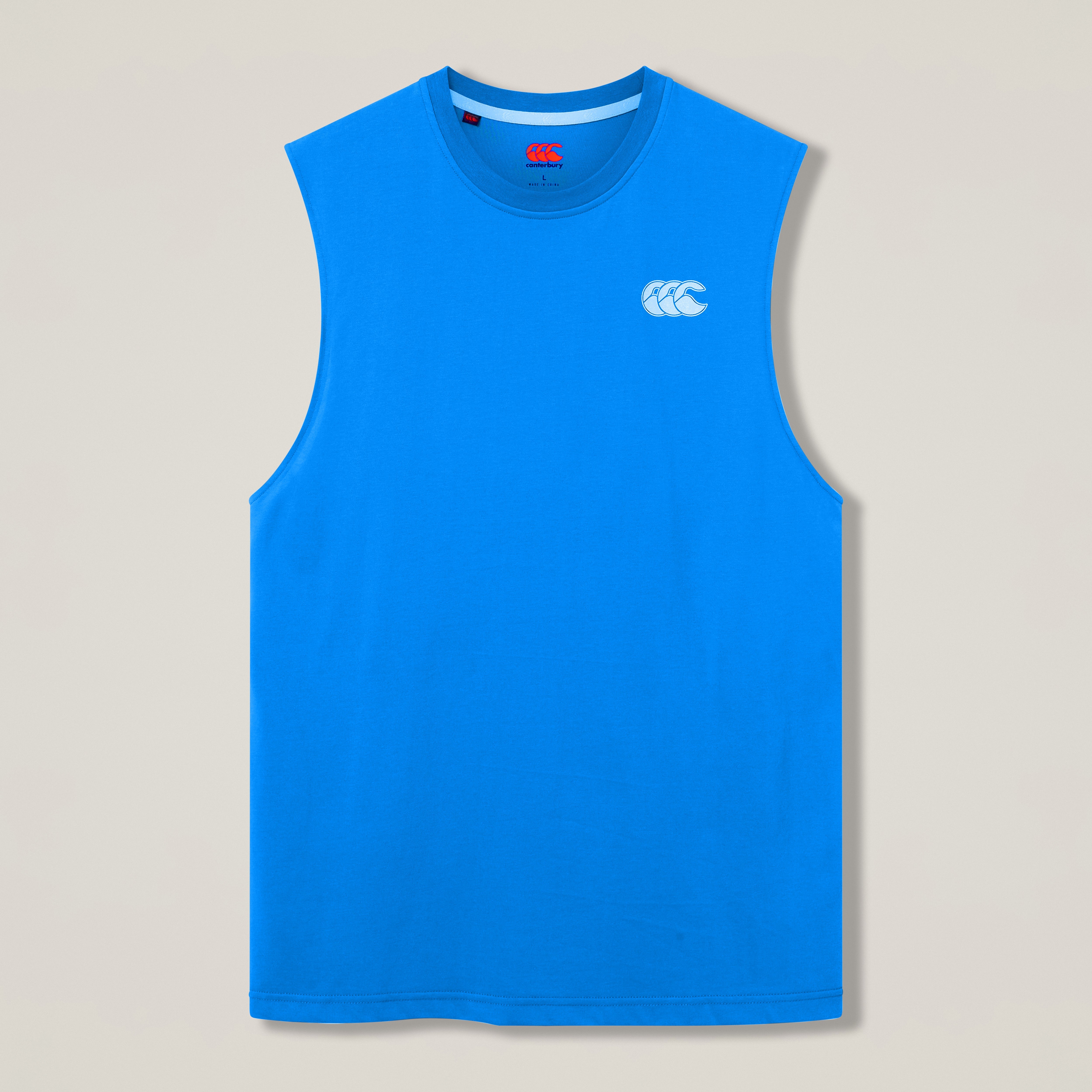 Canterbury Tempo+ Training Tank Adult Male Blue/white