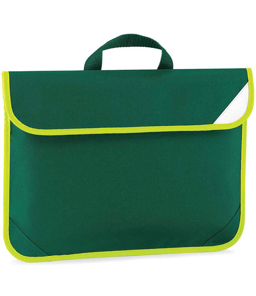 Quadra Enhanced-Viz Book Bag - Bottle Green