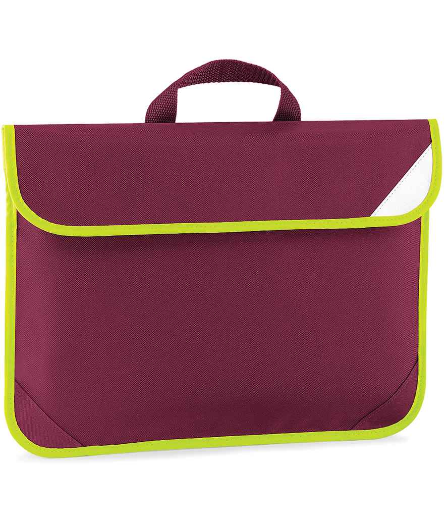 Quadra Enhanced-Viz Book Bag - Burgundy