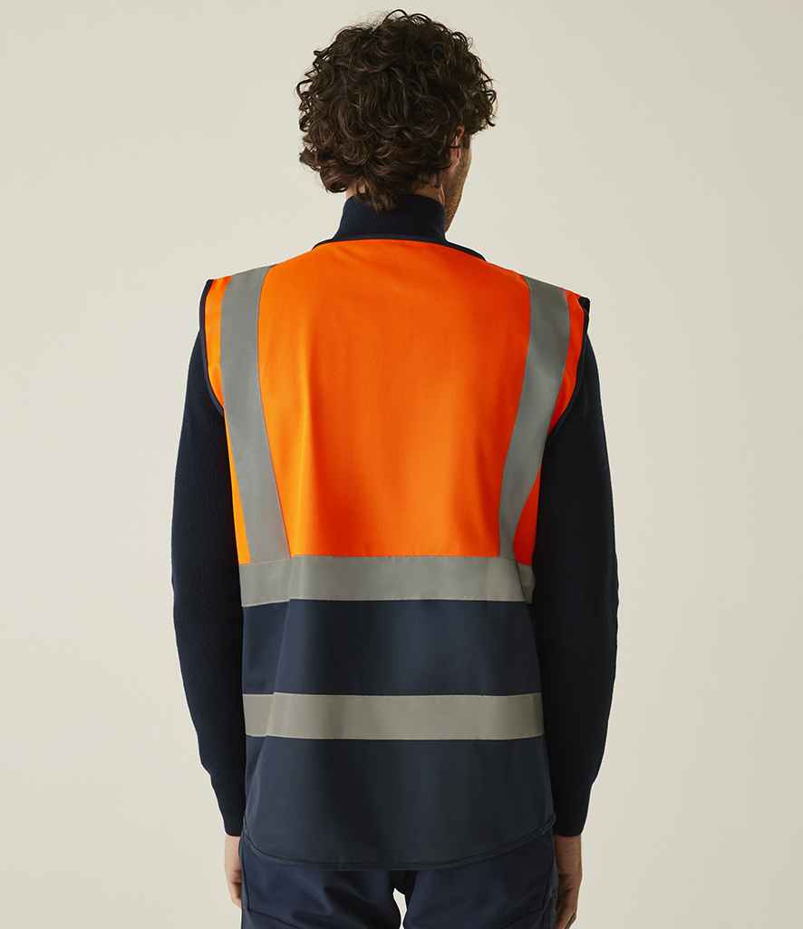 Regatta High Visibility Pro Executive Vest - Orange/Navy