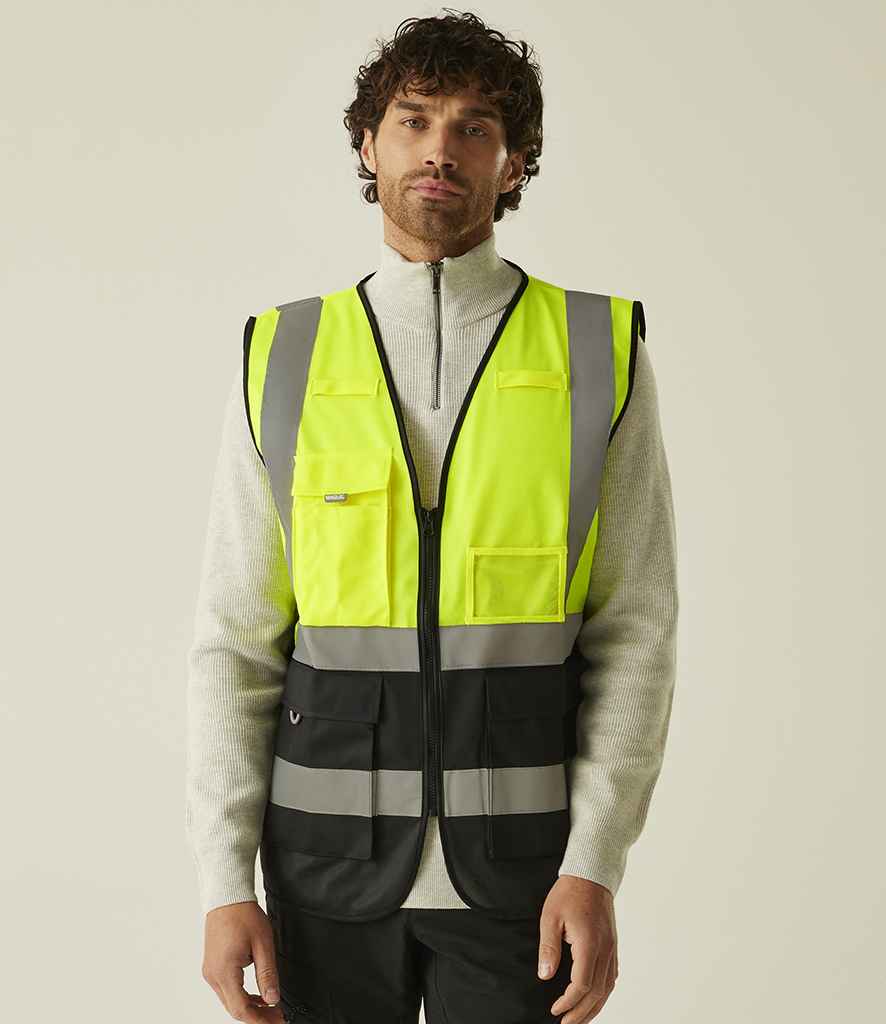 Regatta High Visibility Pro Executive Vest - Yellow/Black