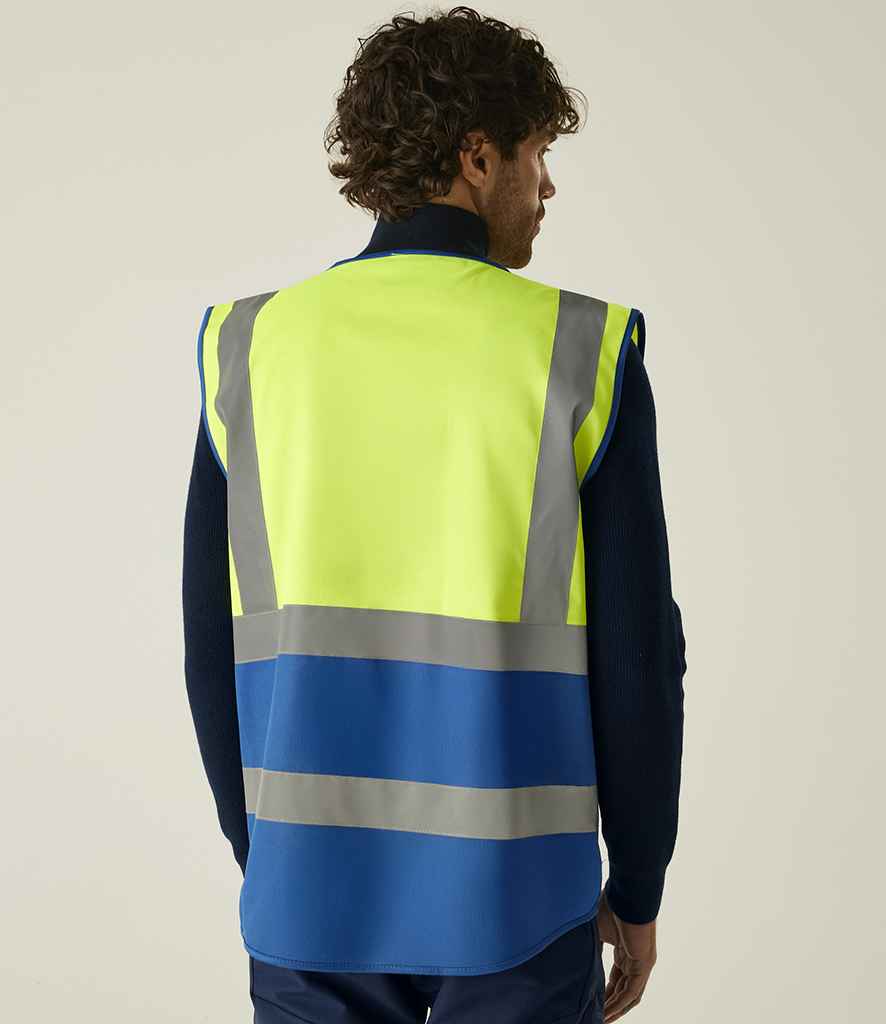 Regatta High Visibility Pro Executive Vest - Yellow/Royal Blue
