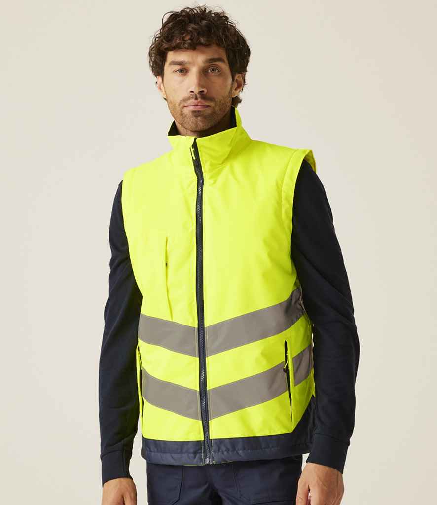 Regatta High Visibility Pro Bodywarmer - Yellow/Navy