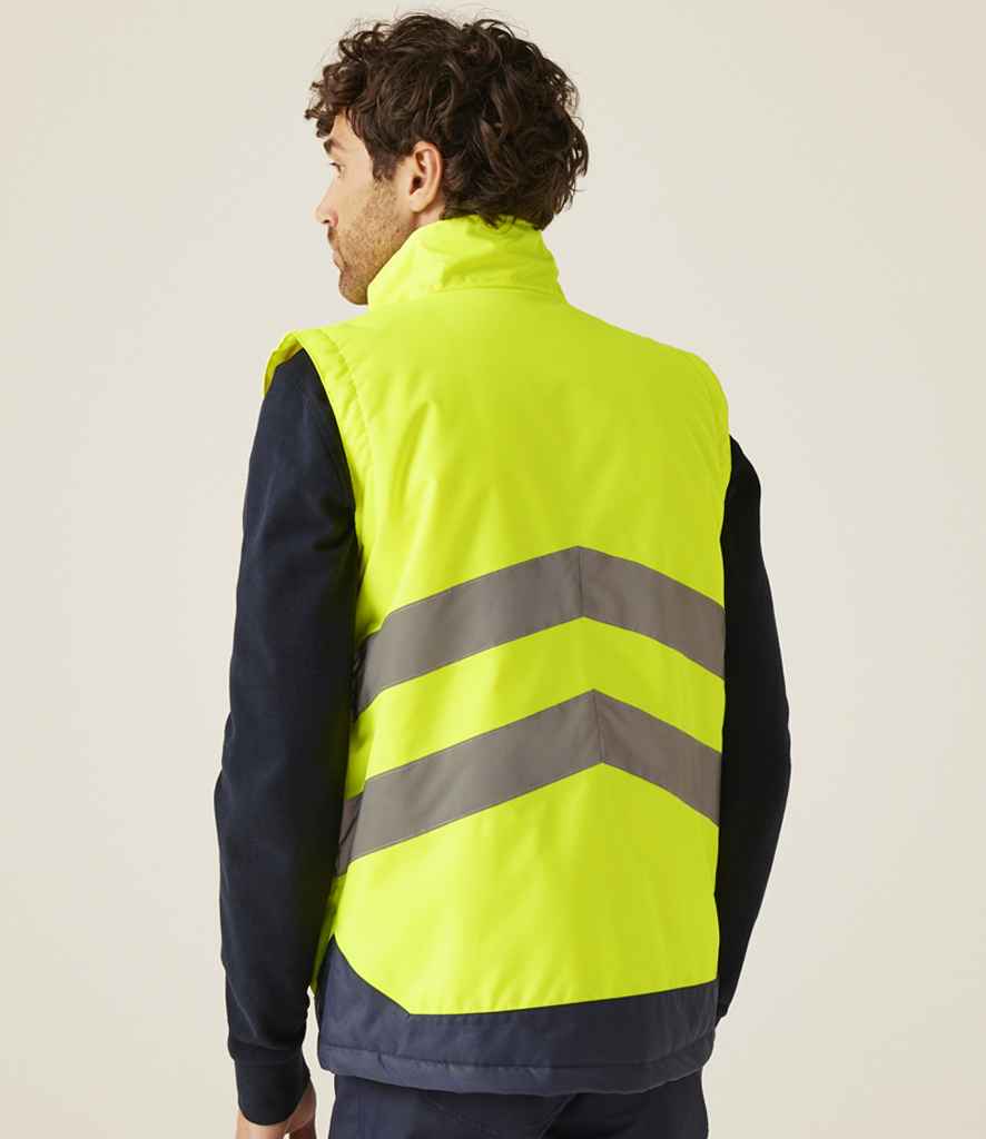 Regatta High Visibility Pro Bodywarmer - Yellow/Navy