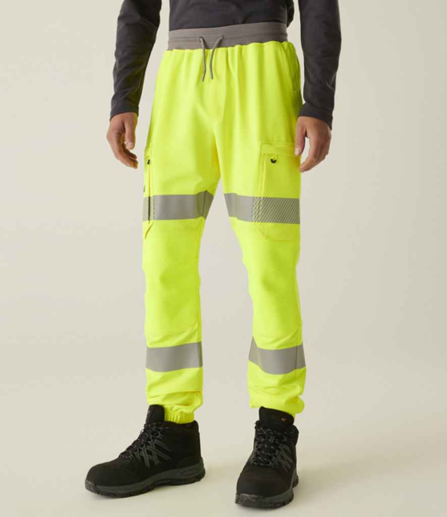 Regatta High Visibility Prolite Stretch Jog Pants - Yellow