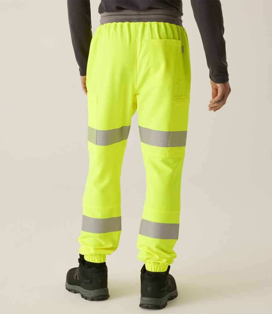 Regatta High Visibility Prolite Stretch Jog Pants - Yellow