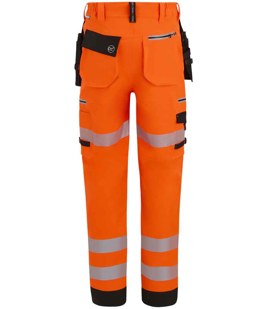 Regatta High Visibility Infiltrate Stretch Holster Trousers - Orange/Black