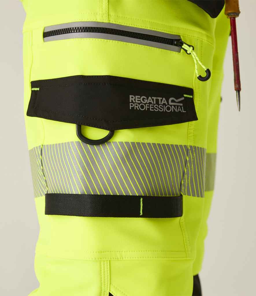 Regatta High Visibility Infiltrate Stretch Holster Trousers - Yellow/Black