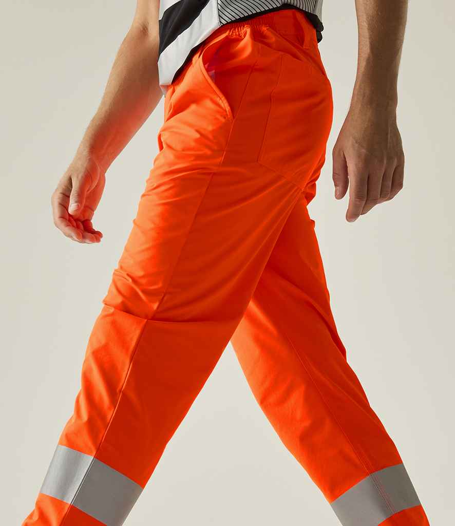 Regatta High Visibility Pro Contract Stretch Action Trousers - Orange