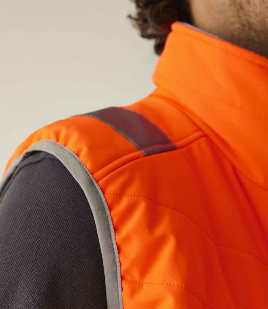 Regatta High Visibility Two Tone Thermal Baffle Bodywarmer - Orange/Grey