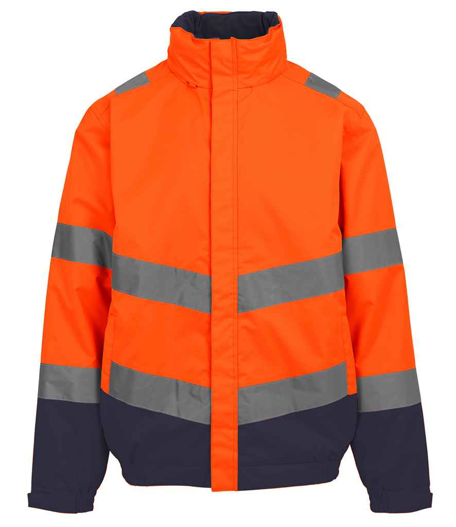 Regatta High Visibility Pro Contract Dover Jacket - Orange/Navy