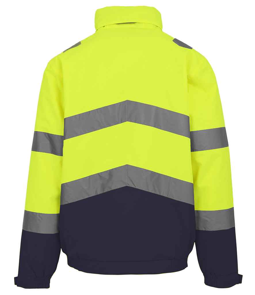 Regatta High Visibility Pro Contract Dover Jacket - Yellow/Navy