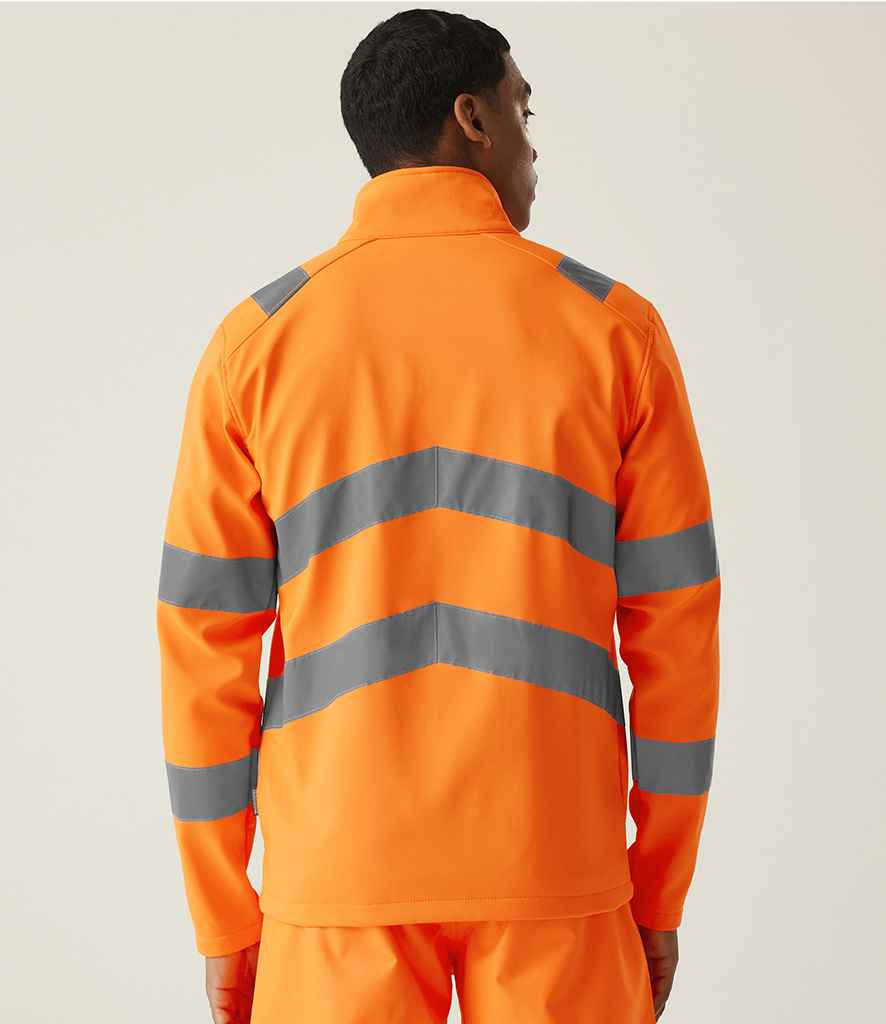 Regatta High Visibility Pro Contract Ablaze Soft Shell Jacket - Orange