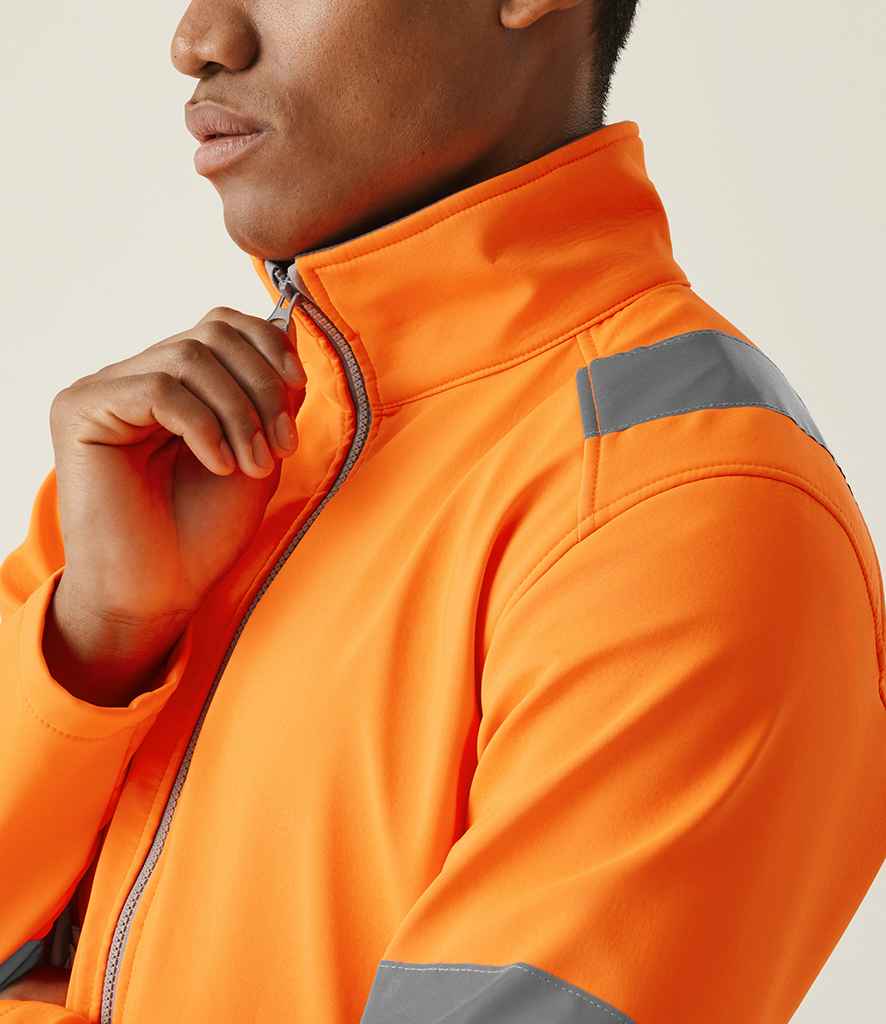 Regatta High Visibility Pro Contract Ablaze Soft Shell Jacket - Orange
