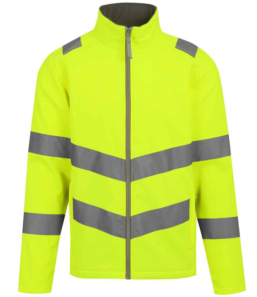 Regatta High Visibility Pro Contract Ablaze Soft Shell Jacket - Yellow