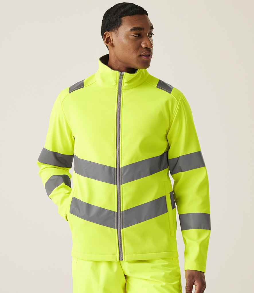 Regatta High Visibility Pro Contract Ablaze Soft Shell Jacket - Yellow