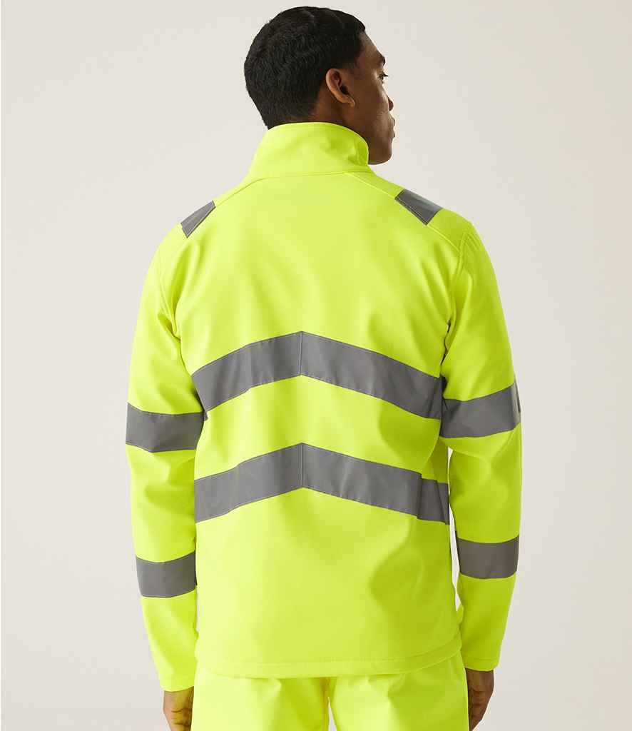 Regatta High Visibility Pro Contract Ablaze Soft Shell Jacket - Yellow